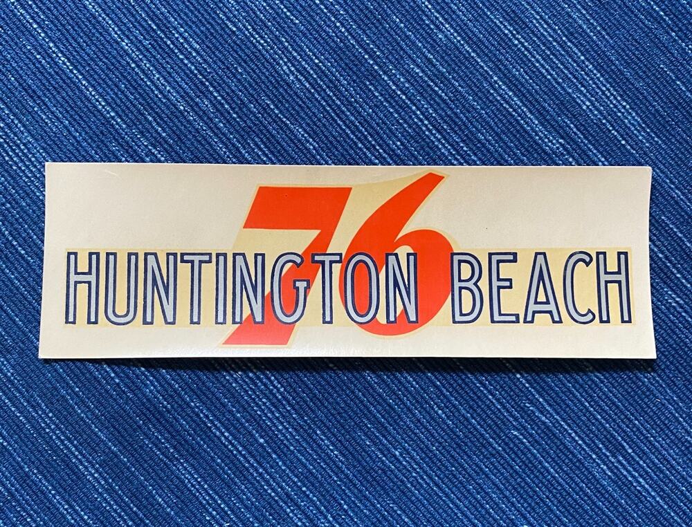 VTG Union 76 Oil Huntington Beach California Decal Gas Station Travel Souvenir